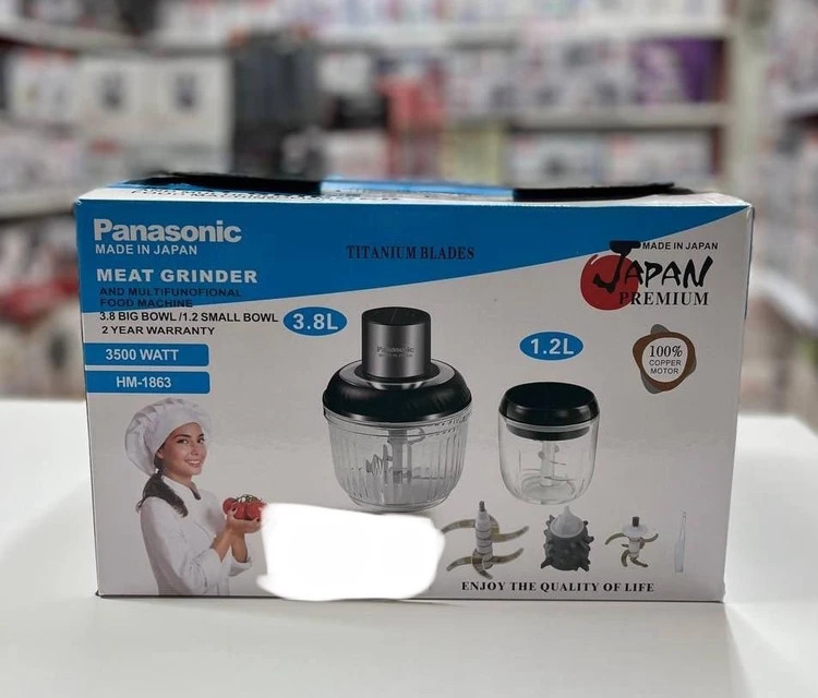 خردکن و آسیاب دوقلو پاناسونیک دو کاسه مدل HM-1863