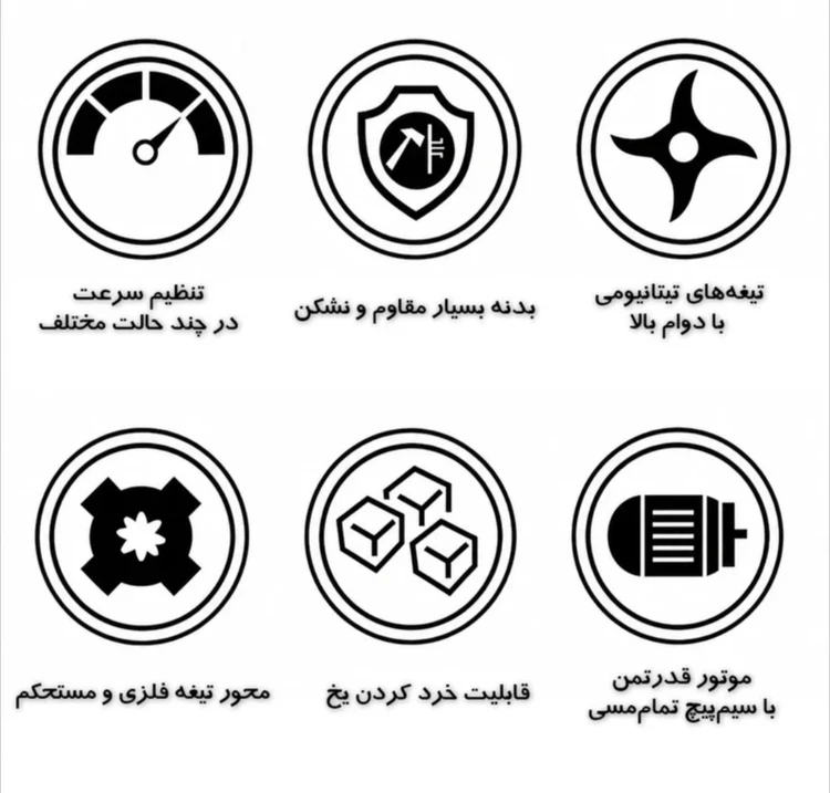 خردکن حرفه‌ای تلیونیکس مدل TC1898 با ظرفیت 3.5 لیتر