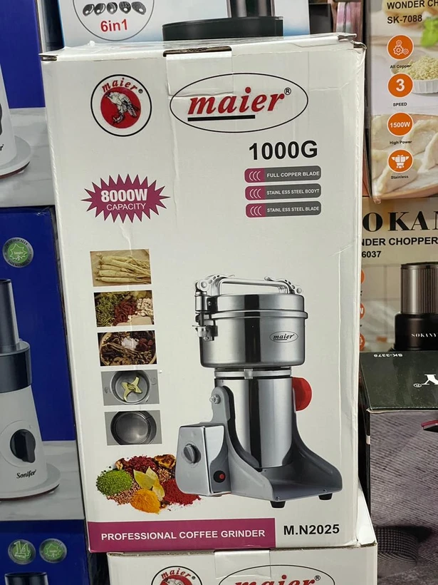 آسیاب صنعتی مایر- ظرفیت 1000G گرمی قدرت 8000W وات مدل M.N2025
