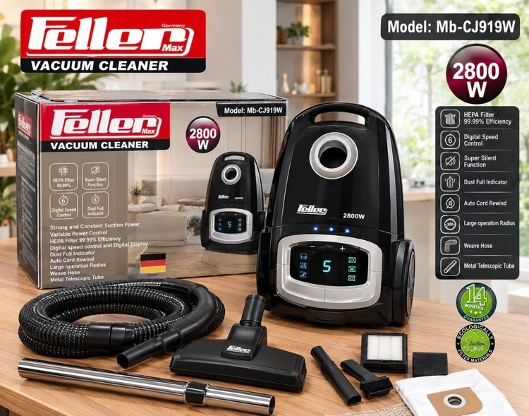 جاروبرقی فلر مکس Feller Max مدل MB-CJ919B توان 2800 وات