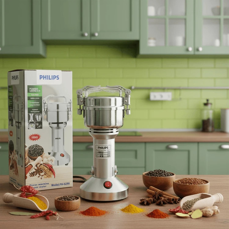 آسیاب صنعتی فیلیپس-ظرفیت 150 گرمی قدرت دستگاه 2800W وات مدل PH-6298